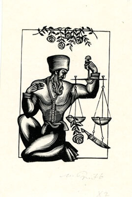 Кириакиди Иван Дмитриевич. Лот из 14 иллюстраций к произведениям А. Фирдоуси, А. Дехлави и П. Махмуду с рукописным письмом от автора, адресованным коллекционеру М.В. Трухницкому